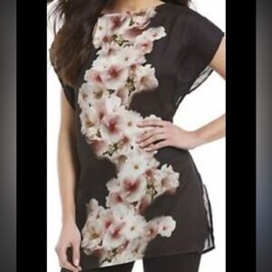 Bryn Walker Tunic Top in Brown and Blush